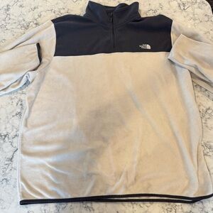 EUC The North Face Black Fleece 1/4 Zip Jacket Size 3XL
